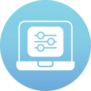 düz biçimli bilgisayar ağı vektör çizimi