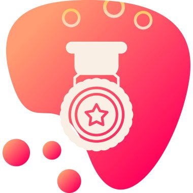 Kırmızı arkaplan simgesinin vektör çizimi