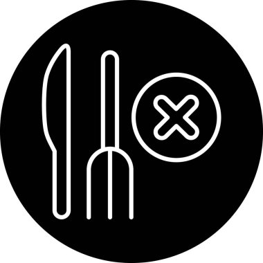 Eşsiz çapraz bıçak vektör simgesi