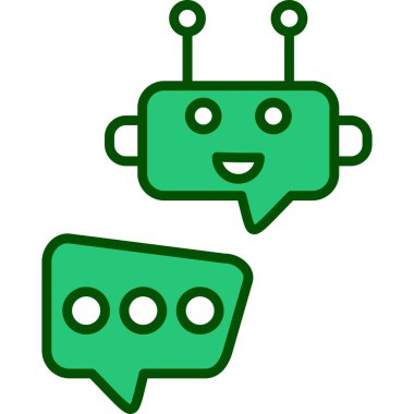 Sohbet simgesi vektör illüstrasyonu