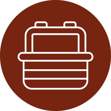 Bir varil simgesinin vektör illüstrasyonu