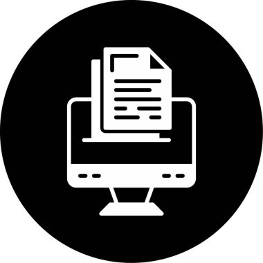 Vektör belgesi Simge illüstrasyonu