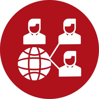 vektör ağ simgesi çizimi