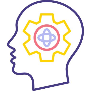 Kafa dişli vektör simgesi