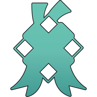 Modern çizgi film simgesinin vektör illüstrasyonu