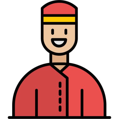 man simgesi vektör illüstrasyonu