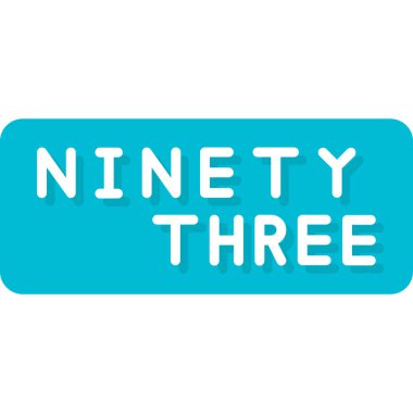 üç numaralı simge logo tasarım vektörü