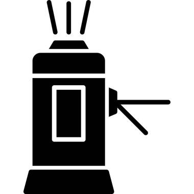 Bir gaz simgesinin vektör illüstrasyonu