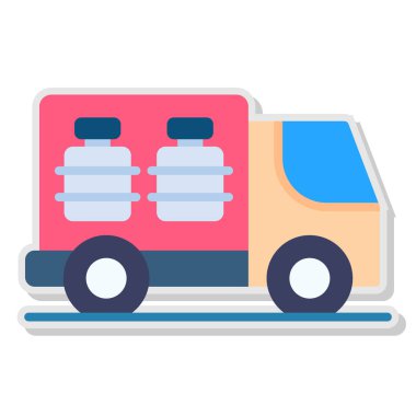 araba suyu renk ikonu vektör illüstrasyonu