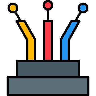 Düz biçimli elektronik elektronik simgesi