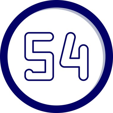 5 numaralı vektör illüstrasyon tasarımı