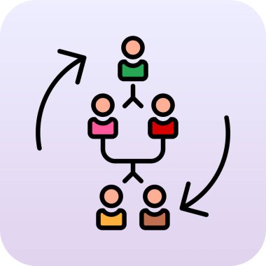 sosyal ağa bağlı bir grup insan