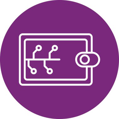 Modern b 'nin vektör illüstrasyonu eksik simgesi