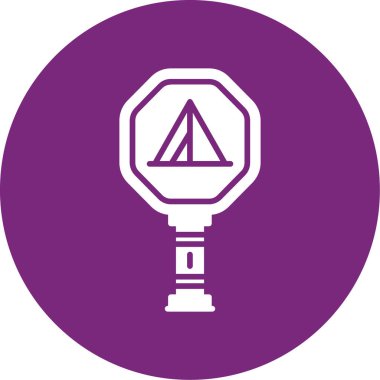 Benzersiz fener vektör simgesi