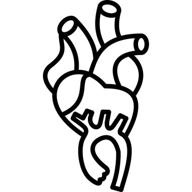 İnsan kalbi ikonu, özet biçimi