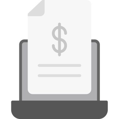 nakit dolar fatura simgesi tam tasarım biçimi