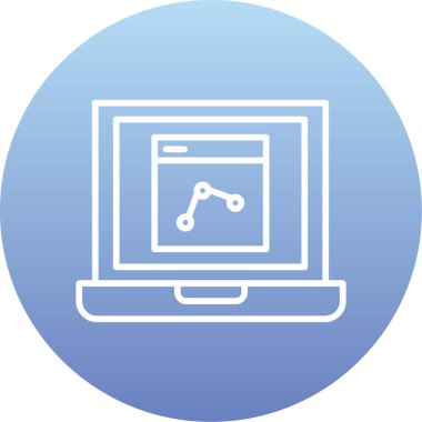 bilgisayar izleme simgesi, vektör illüstrasyon tasarımı