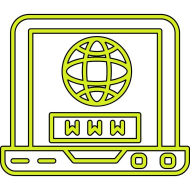 Uydu anteninin ağ simgesi