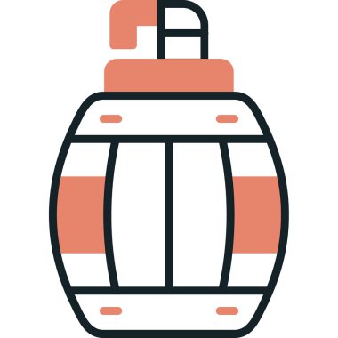 Seyahat çantasının vektör simgesi