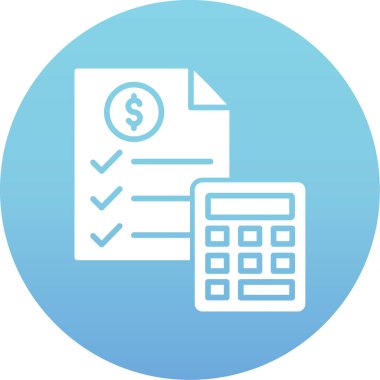 İş belge düz vektör simgesi