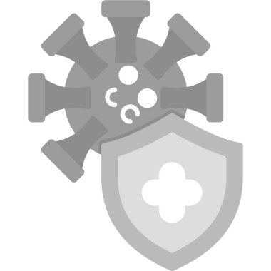 Coronavirus virüsü kalkan çizimi