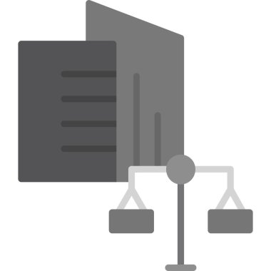 Hukuk simgesinin vektör illüstrasyonu