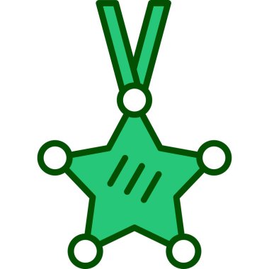 Yıldız simgesinin vektör illüstrasyonu