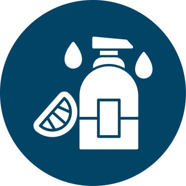 Su şişesi. Web simgesi basit illüstrasyon