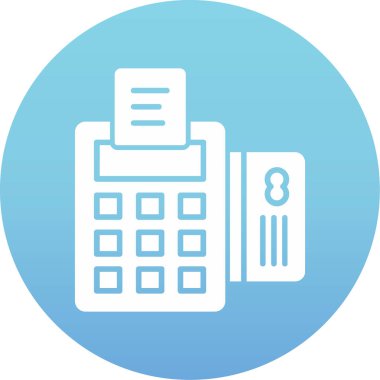 hesap makinesi düz vektör simgesi