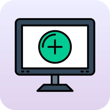 vektör lcd simge çizimi tasarımı