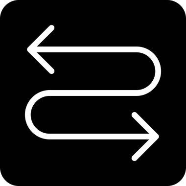 Yön. Web simgesi basit illüstrasyon