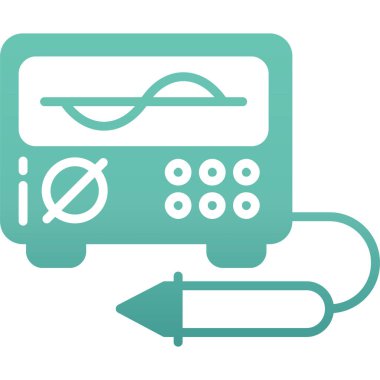 Mikrodalga fırın ikonu. Web için mikrodalga vektör simgelerinin özet çizimi