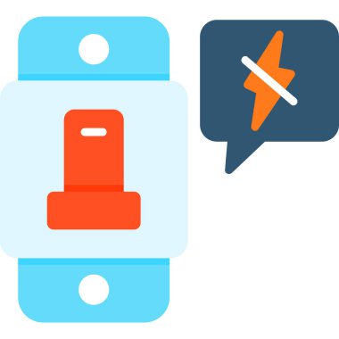 Mesaj var. Web simgesi basit illüstrasyon