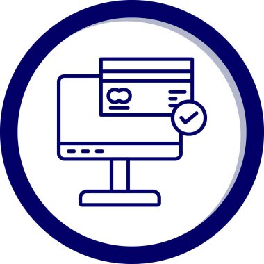 Bilgisayar. Web simgesi basit illüstrasyon