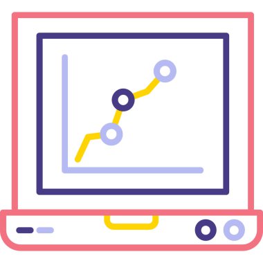 Bilgisayar. Web simgesi basit illüstrasyon