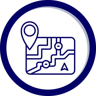 Harita işaretleyici vektör illüstrasyonuName