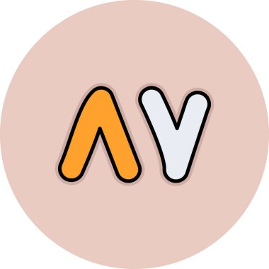 alfabe simgesi, vektör illüstrasyonu