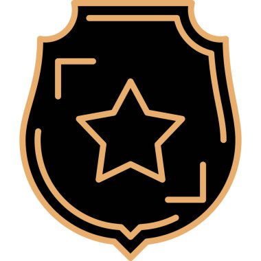 Askeri kalkan kutsal kişilerin resmi, basit tarzı