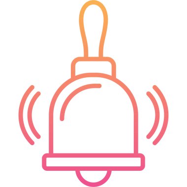 Çan simgesinin vektör illüstrasyonu