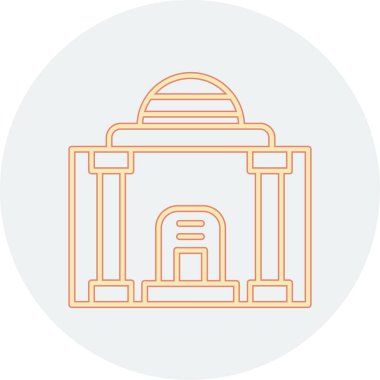 Cami simgesinin vektör illüstrasyonu