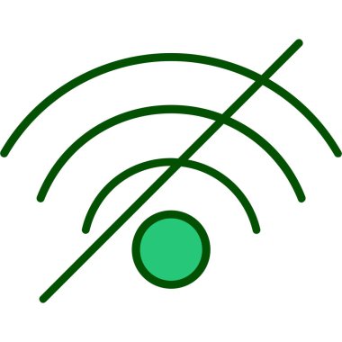 Kablosuz kablosuz ağ ikonu vektörü. İnce çizgi işareti. izole edilmiş sınır sembolü çizimi