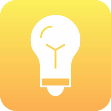 ampul simgesi, vektör illüstrasyonu