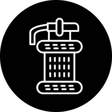 Musluk ikonu. vektör illüstrasyonu