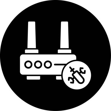 gaz boru kutsal kişilerin resmi, vektör çizim