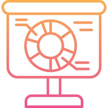 Hayran. Web simgesi basit illüstrasyon