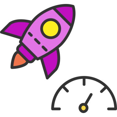 roket web simgesi basit tasarım