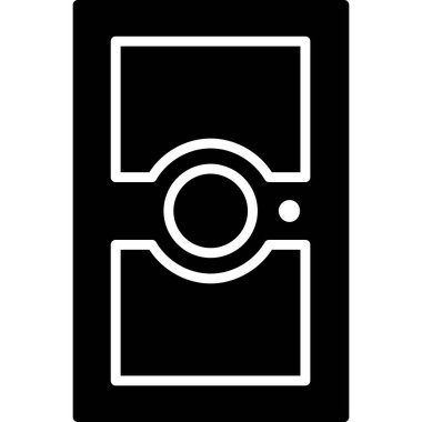 Kapı web simgesi, vektör çizim