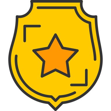 Kalkan. Web simgesi basit illüstrasyon