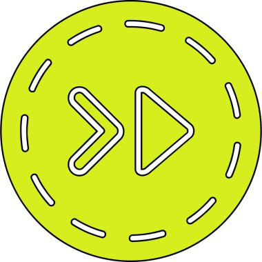 Bir topun çizgi film simgesinin vektör çizimi