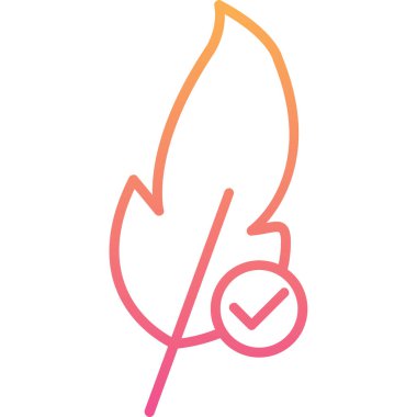 Yaprak. Web simgesi basit illüstrasyon